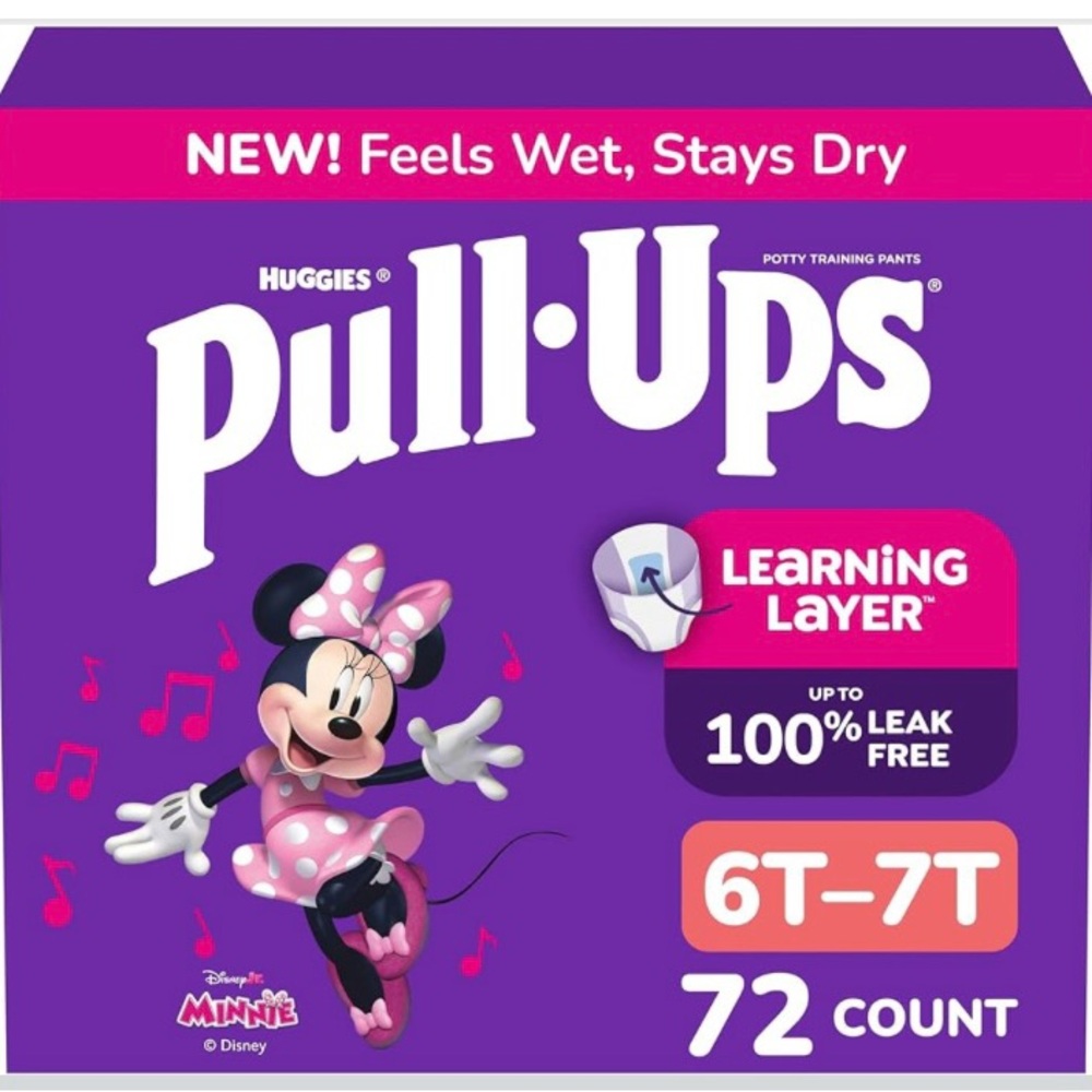 Huggies Pull-Ups Girls' Potty Training Pants [6T-7T] [72 Count]